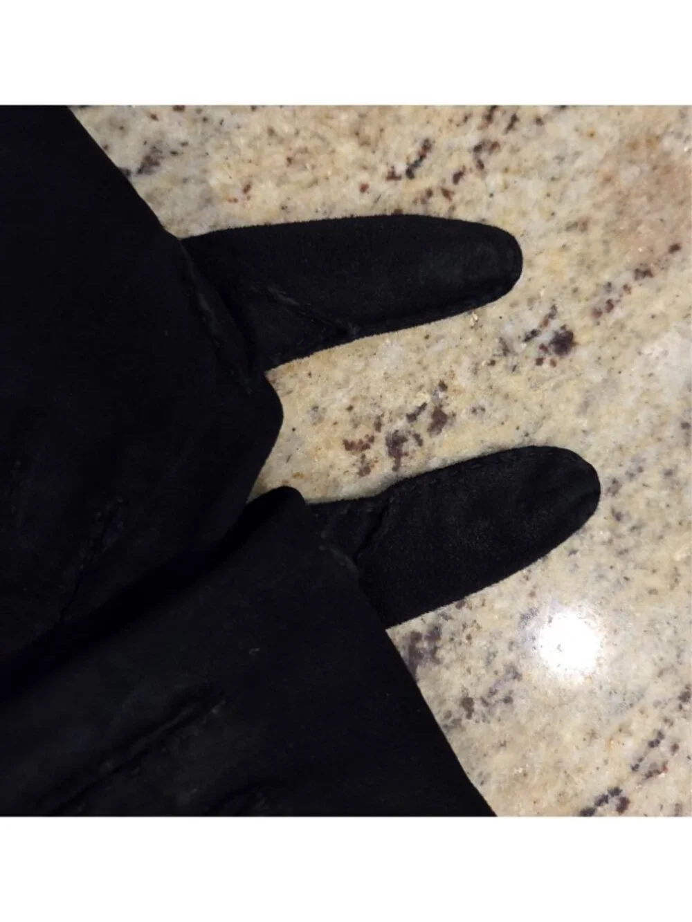 Vintage Womens Size S 6.5 Black Suede Formal 13